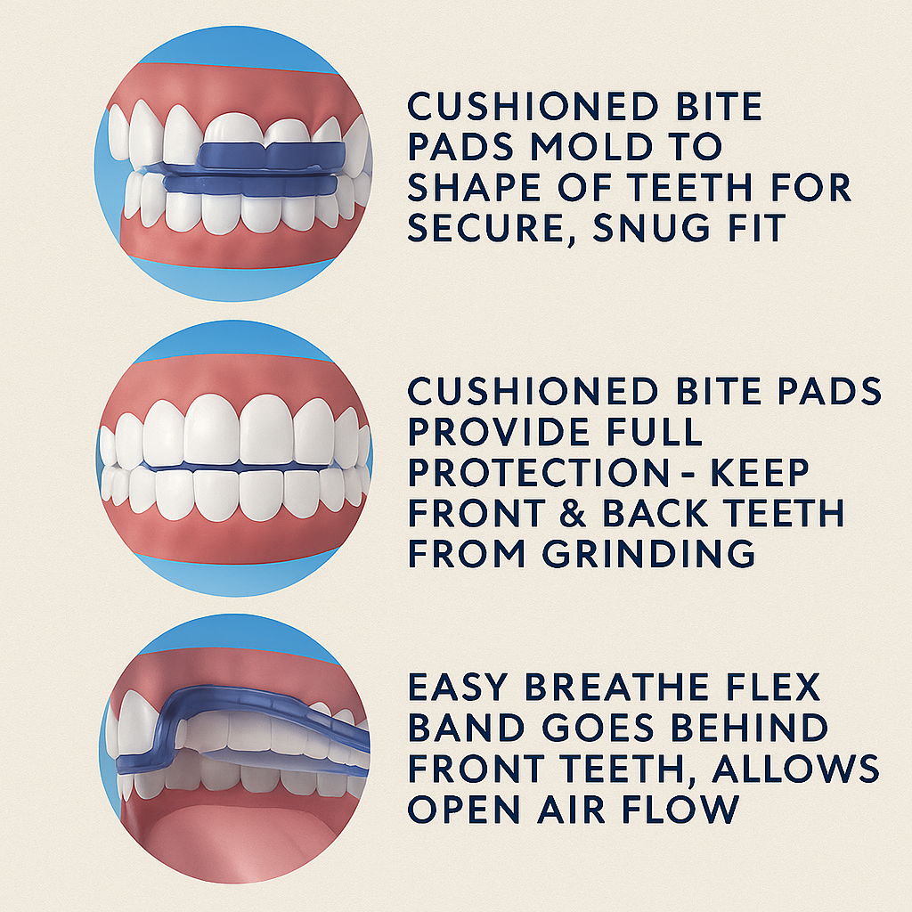 Dental Guard for Nighttime Teeth Grinding with Tray